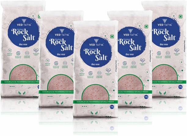वेद तत्व हिमालयन रॉक सॉल्ट (सेंधा नमक) 5 का पैक रॉक सॉल्ट