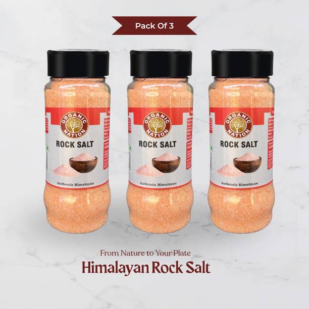 Organic Nation Himalayan Rock Salt 200gm | Pure Natural Mineral-Rich Sendha Namak Himalayan Rock Salt