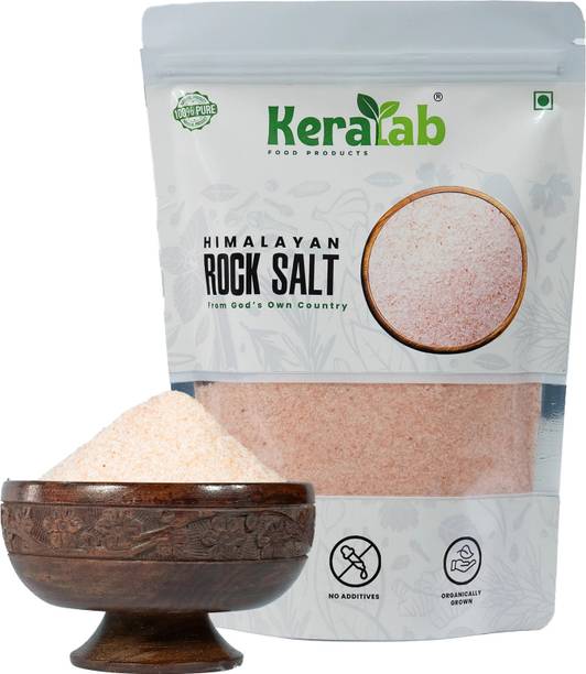 KERALAB Himalayan Pink Rock Salt | 100% Natural & Unrefined | Rich in Minerals Himalayan Rock Salt