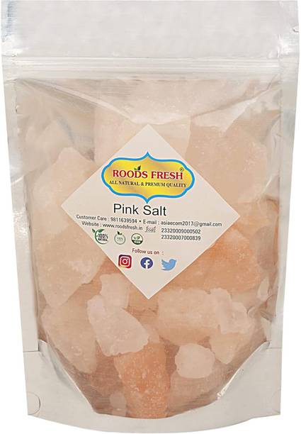 Roods Fresh Rock Salt | Sendha Namak Whole Crystal | Lahori Namak Chunks Rock Salt