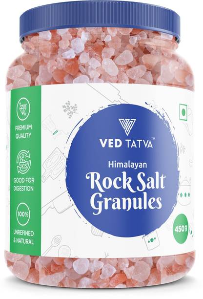 VED TATVA Organic Pink Crystal Salt Granules Himalayan Rock Salt