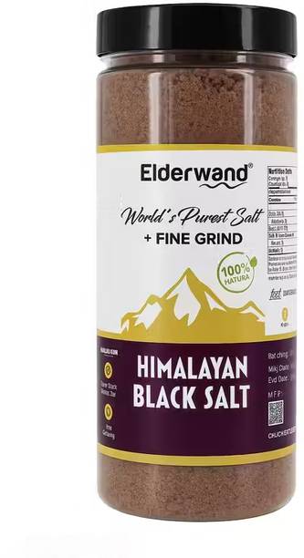 HIPPOGRIFF Himalayan Black Salt Fine Grind | Natural Kala Namak Powder | Mineral Rich Rock Black Salt