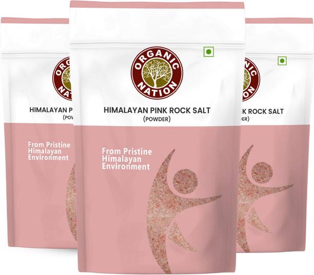 Organic Nation Himalayan Pink Rock Salt Powder 500g Himalayan Pink Salt