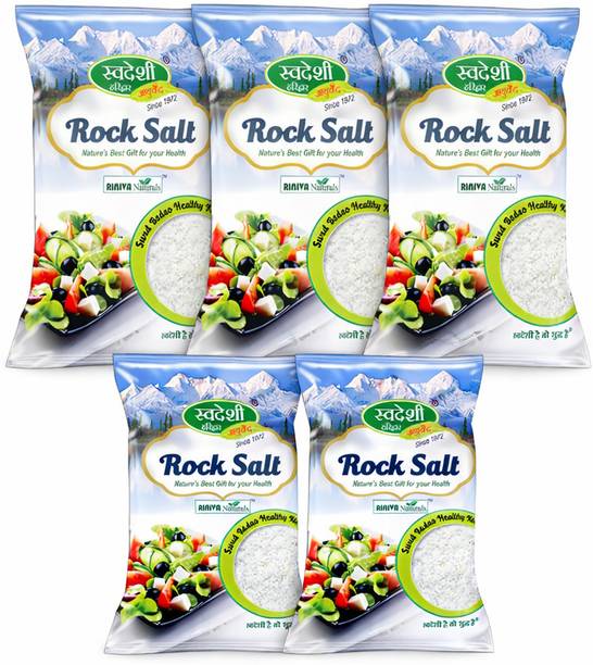 swadeshi ayurved 5 kg- Rock Salt Sendha Namak for Cooking, Fasting & Daily Kitchen Use. Rock Salt