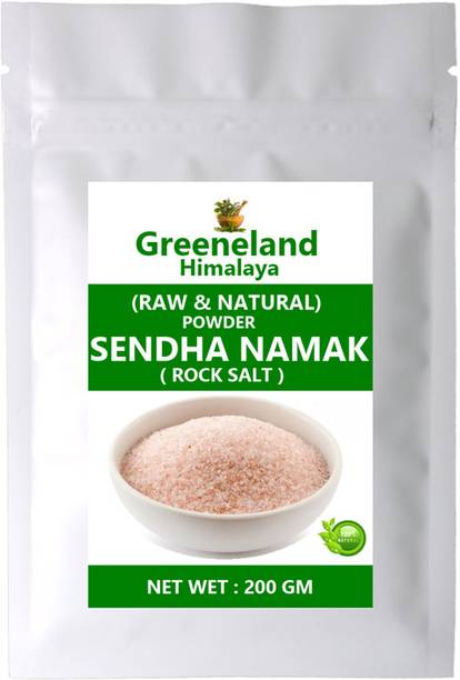 GREENELAND Himalaya Natural SENDHA NAMAK POWDER / ROCK SALT ( 200 GM ) Rock Salt