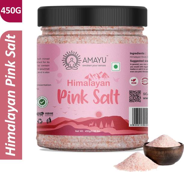 AMAYU Natural Flavor Enhancer Namak |Pure Gourmet Quality Himalayan Pink Salt