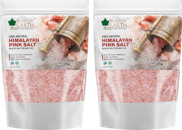 Bliss of Earth Himalayan Pink Salt Non Iodised Rock Salt For weight management &Healthy Cooking Himalayan Pink Salt