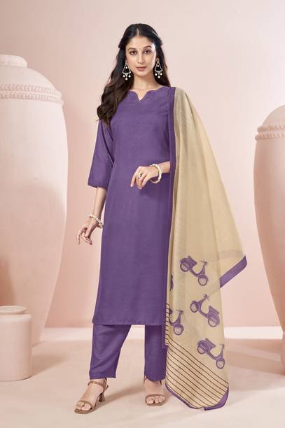 Floral Print Kurta, Trouser/Pant & Dupatta Set