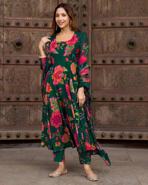 CLOTH VALLY Floral Print Kurta, Trouser/Pant & Dupatta Set