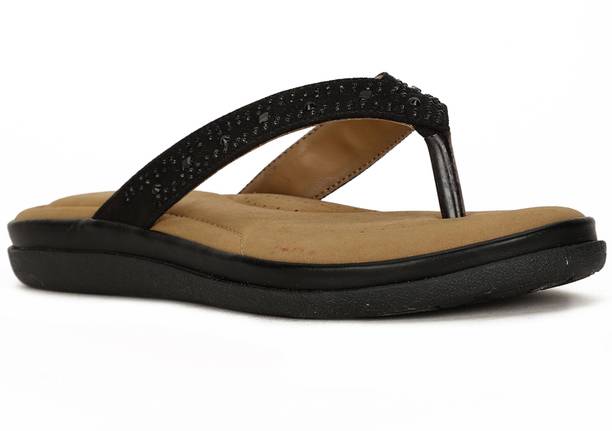 Bata Women Flats Sandal (Black , 4)