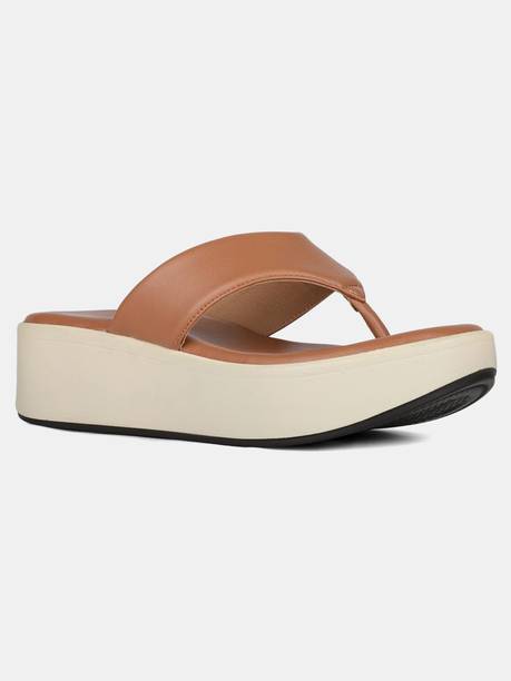 Women Casual Solid Round Toe Flatform Heel Sandals Heels Sandal
