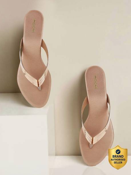 Women RoseGoldSolid Heels Sandal