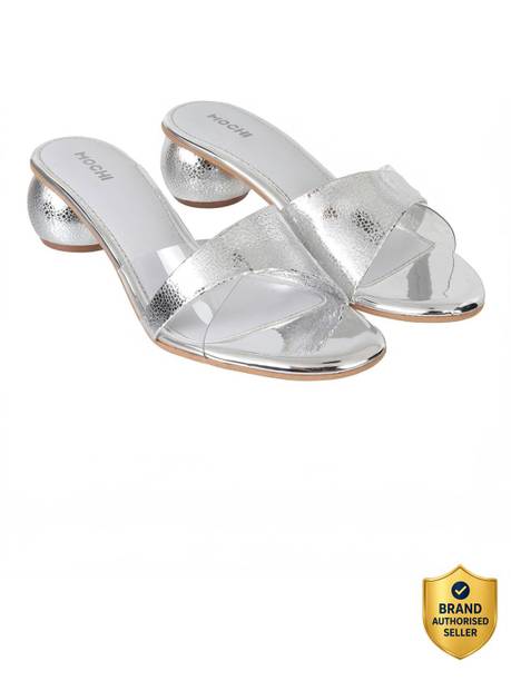 Women TexturedOpenToeBlock Heels Sandal