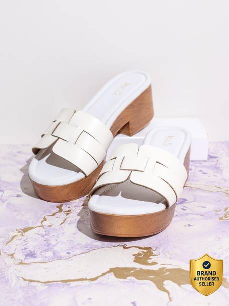 Women Casual Solid Round Toe Platform Heel Sandals Heels Sandal
