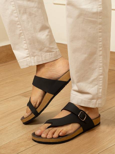 Men Phantom-2 Cross Strap Cork Flats Sandal