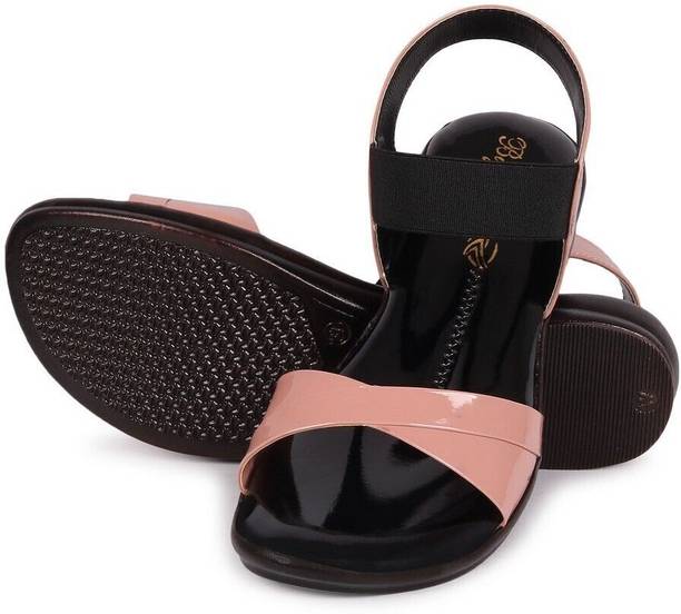 Women Flat Casual Sandals for Women & Girls (Pink) Wedges Sandal