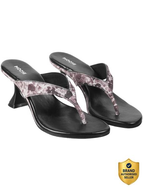 Women PrintedKitten Heels Sandal