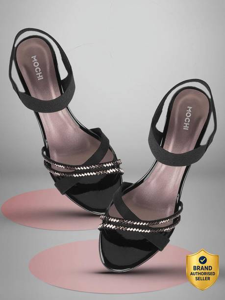 Women BlockPumpsWithWesternEmbellishments Heels Sandal
