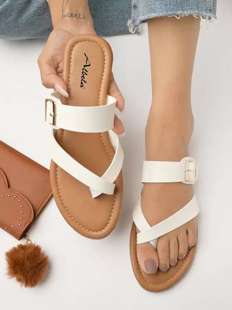albela Women White Flats