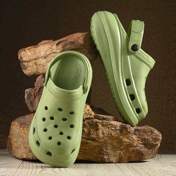 Women Stylish Comfortable Lightweight Regular Wear Women Olive Clogs Olive Clogs Sandal