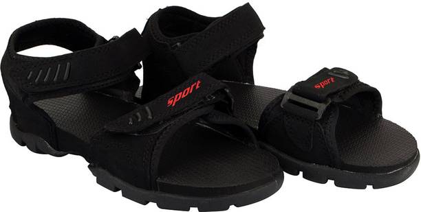 Men Black, Red Sandal