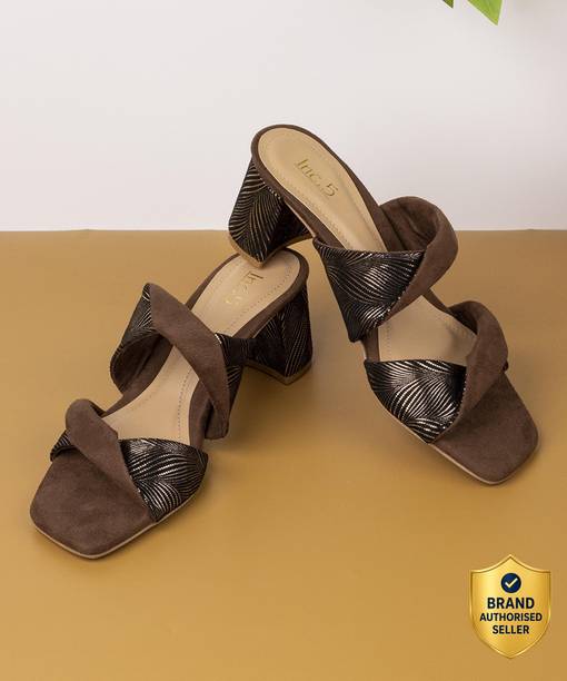 Women Solid Square Toe Party Wear Block Heel Sandals Heels Sandal