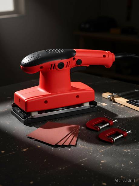 Digital Craft Orbital Sander 450W,4Pc Emery Paper,2' G Clamp, New 7.2 inch Random Orbital Sander