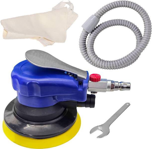 Digital Craft 5 Inch 125mm Pneumatic Random Orbital Air Sander with Suction Bag & Hose for Fine Surface Finishing 5 inch Random Orbital Sander