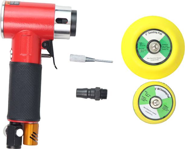 GVPE CORPORATION Pneumatic Angle Sander Kit – 2” & 3” Air Orbital Sanding Tool 2 inch Disc Sander