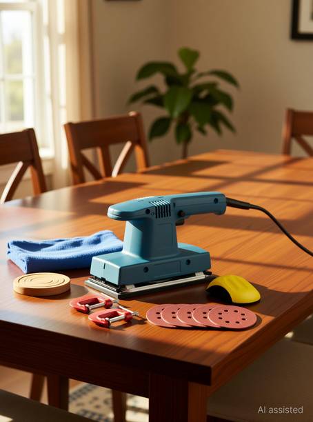 Digital Craft 200W Sander Polishing Machine,2' G Clamp,Hand Sanding Block, New 7.2 inch Random Orbital Sander