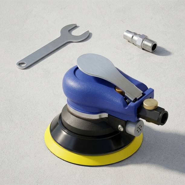 SERPLEX Pneumatic Orbital Air Sander 5 Inch Air Powered 5 Inch Orbital Sander for Woodworking and Car Polishing 3 inch Random Orbital Sander