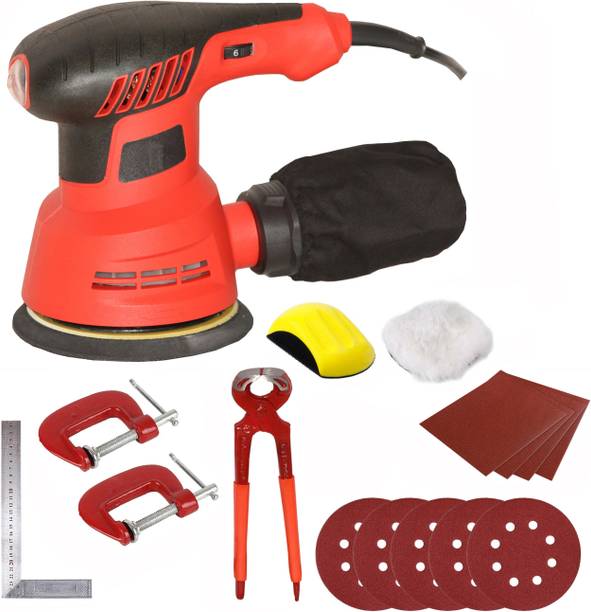 Digital Craft 5" Rotary Sander Machine,3 Utility Tools,4 IN 1 Sanding Polishing Kit Wood Metal 5 inch Random Orbital Sander