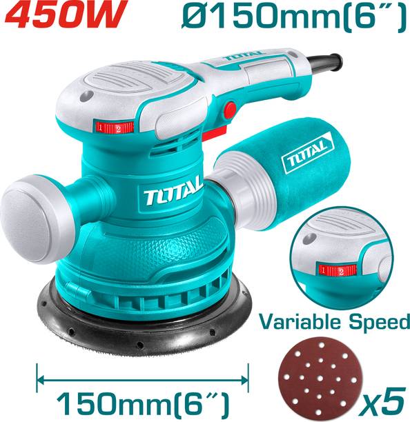 TOTAL TF2061506 450W Sander 6 inch Disc Sander