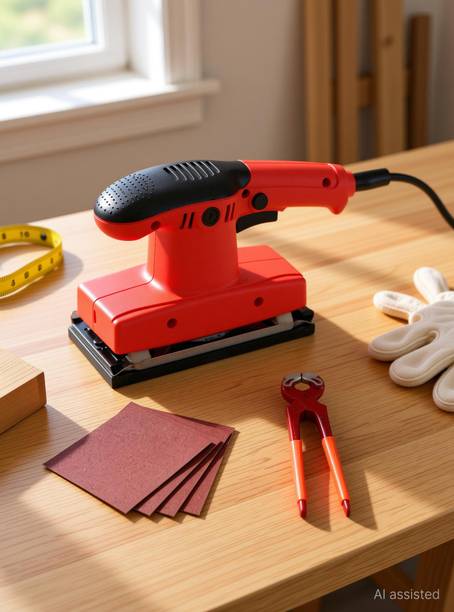 Digital Craft Orbital Sander 450W,4Pc Emery Paper,8"Inch Pincer Plier, New 7.2 inch Random Orbital Sander
