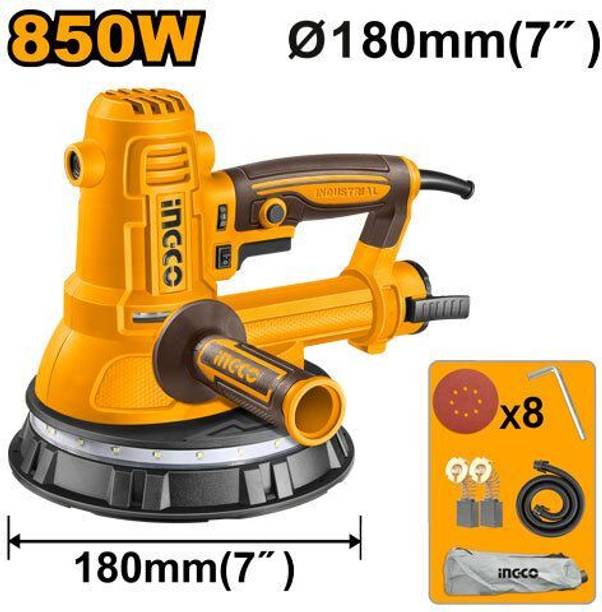 INGCO 850W Drywall Sander DWS10508 with 8Pcs Sanding Paper 850W Drywall Sander DWS10508 with 8 Pcs Sanding Paper 7 inch Straight-line Sander