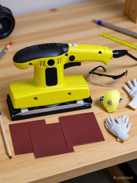 Digital Craft Electric Sander Machine Wood Orbital Sanding Polisher Furniture Metal Polishing Grinding Machine With Sandpapers 7.2 inch Random Orbital Sander