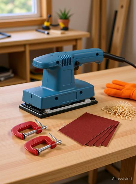 Digital Craft 200W Sander Polishing Machine,2' G Clamp,Emery Cloth Sandpaper, New 7.2 inch Random Orbital Sander