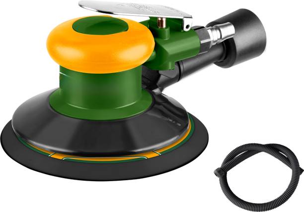 GSK Cut 6 Inch Pneumatic Air Sander 150mm, 10500 RPM Random Orbital Air Sander with 1/4 Inch Air Inlet for Automotive, 7 inch Disc Sander
