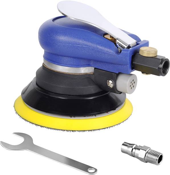 SERPLEX Pneumatic Orbital Air Sander 5 Inch Air Powered 5 Inch Orbital Sander for Woodworking and Car Polishing 3 inch Random Orbital Sander
