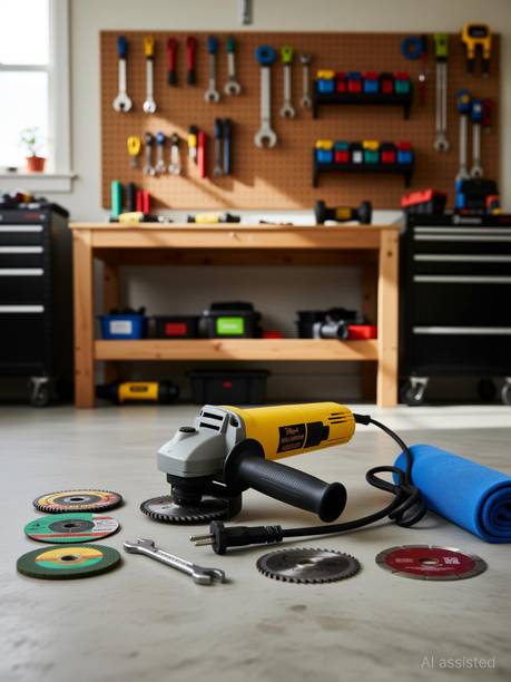Hillgrove HGANG1B5M5 Angle Grinder (100 mm Wheel Diameter) HGANG1B5M5 Angle Grinder (100 mm Wheel Diameter) 4 inch Disc Sander
