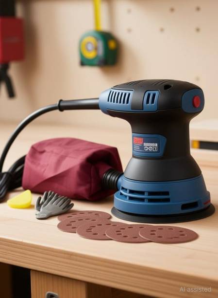 Mass Pro 5" (125mm) Round Multifunctional Mini Wood Working Machine Sanding Sander Electric Circular Painter Furniture Putty Machine Tools Dongcheng DSA 125 5 inch Random Orbital Sander
