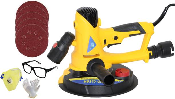 Digital Craft Pro Tool Heavy 180mm Handheld Variable Speed Vacuum Drywall LED Strip Light Dust Free 7 inch Disc Sander