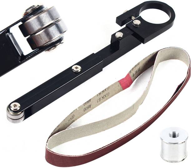 AS TOOL CENTER Belt Machine Bracket Belt Sander Attachment Bracket Widely used for grinding solder joint, stainless steel handrail, wood gap 1 inch Belt Sander