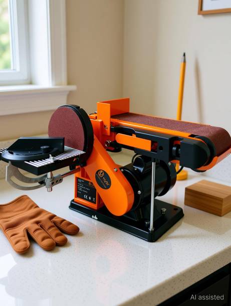 VOLTZ VZ-MM1510 6 Inch Electric Belt Grinder Sander & 380W Grinder Polisher 1500 RPM VZ-MM1510 6 inch Disc Sander