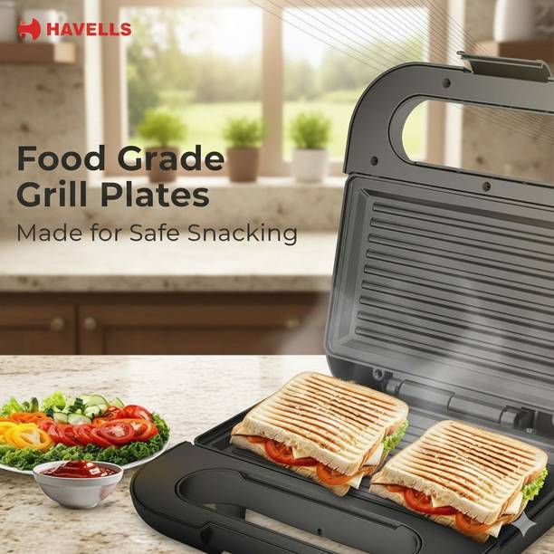 HAVELLS by Quick Brand Breakdown Meltz Grill Sandwich Maker ! Non-Stick Coating Plates ! Heat Resistant Body Grill Sandwich Maker