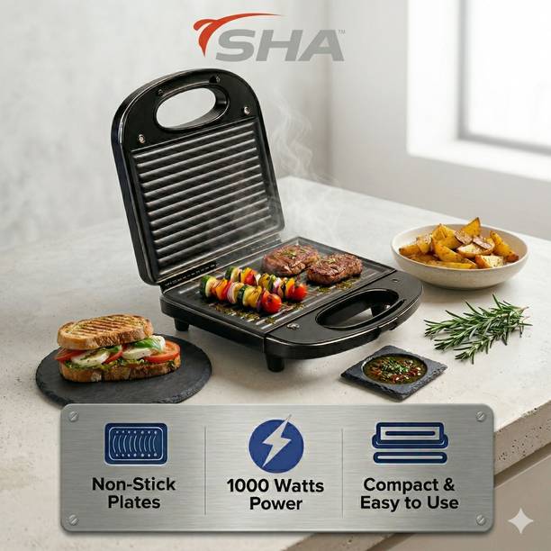 SHA Motherly Love _Black Sandwich mkr-3 Toast Sandwich Maker