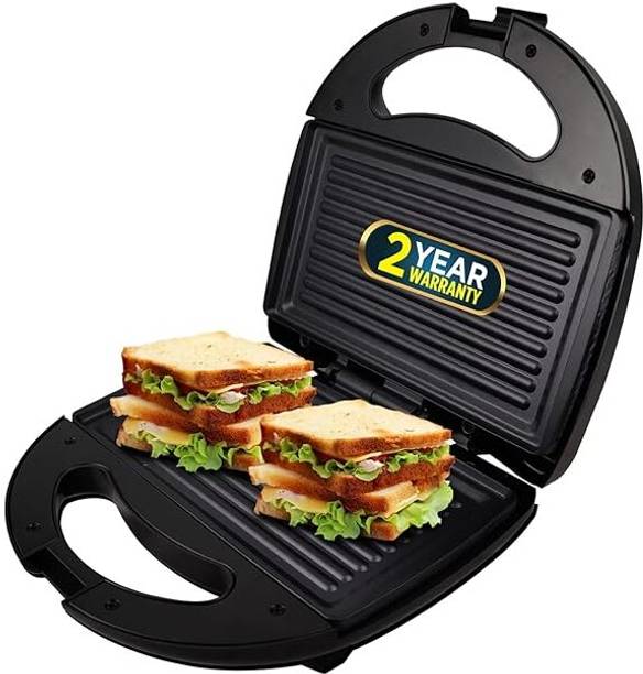 iBELL SM410 Sandwich Maker with Non-Stick Plate, 850Watt, Panini / Grill / Toast Pizza Pan, Waffle