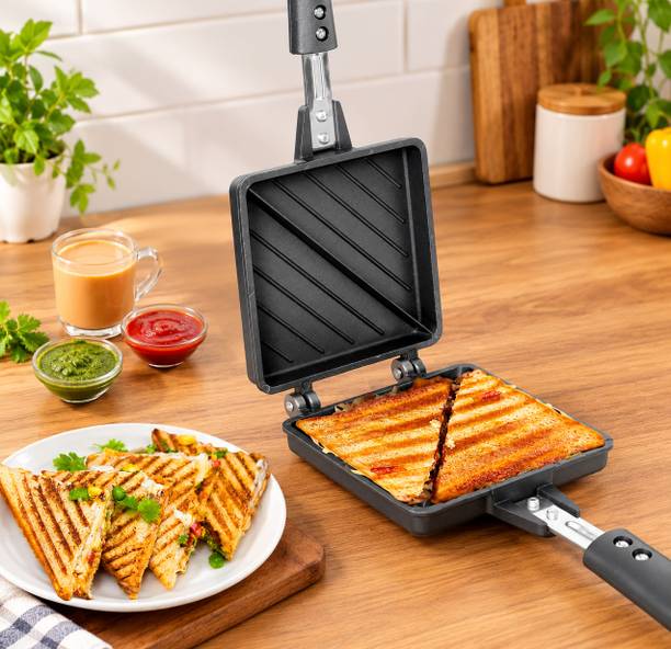 averratraders Gas Sandwich Maker for Crispy Toasted Sandwiches, Non-Stick Grill Toaster Grill, Toast