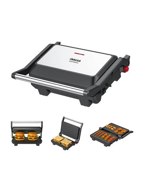 Inalsa Grill Master|1000W|Sandwich Maker|Non-Stick Coated|180° Open Sandwich Griller| Grill Sandwich Maker