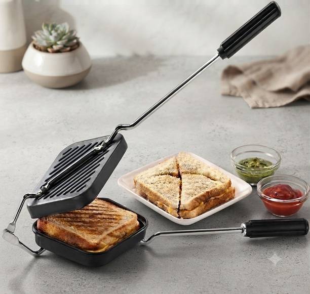 shuddhkitchen Kitchen Sandwich Toast Press 40cm Grill Sandwich Maker